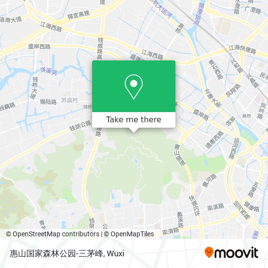 惠山国家森林公园-三茅峰 map