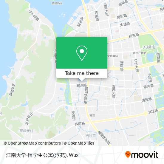 江南大学-留学生公寓(淳苑) map