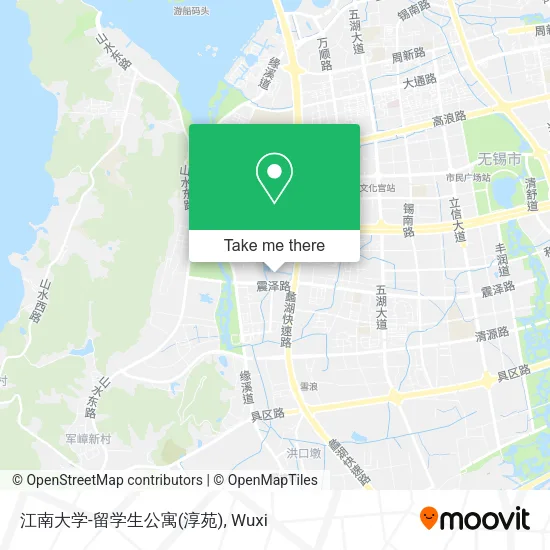 江南大学-留学生公寓(淳苑) map
