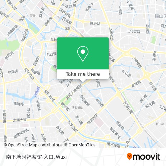 南下塘阿福茶馆-入口 map
