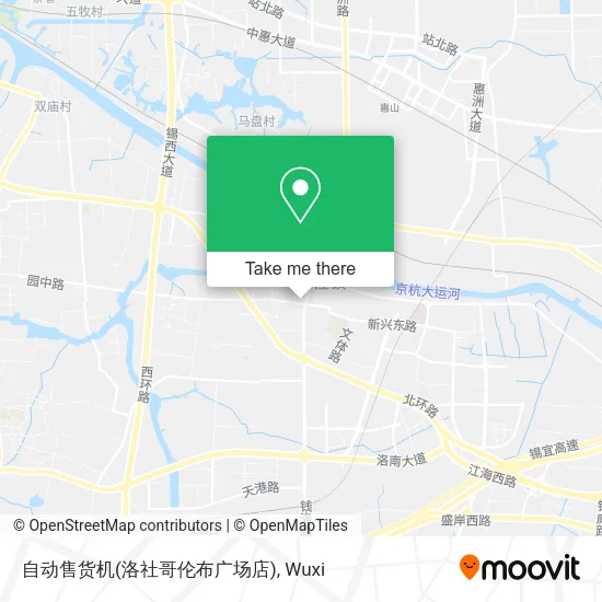 自动售货机(洛社哥伦布广场店) map