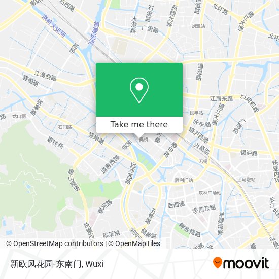 新欧风花园-东南门 map