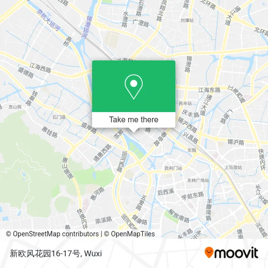 新欧风花园16-17号 map