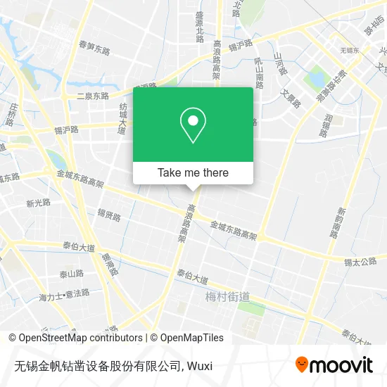 无锡金帆钻凿设备股份有限公司 map