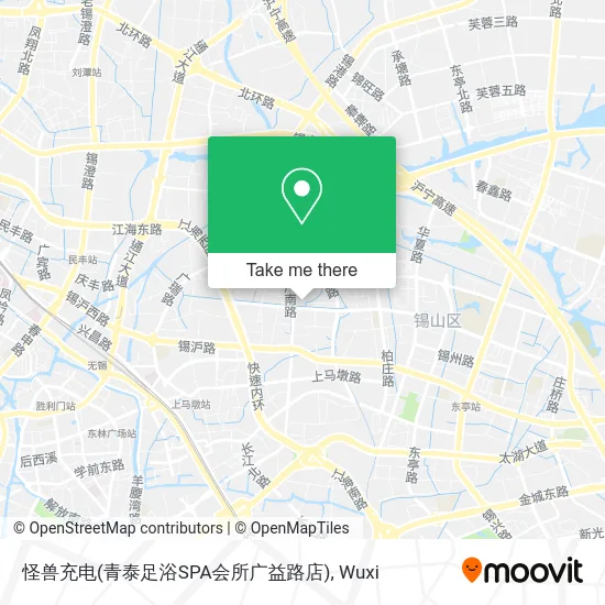 怪兽充电(青泰足浴SPA会所广益路店) map