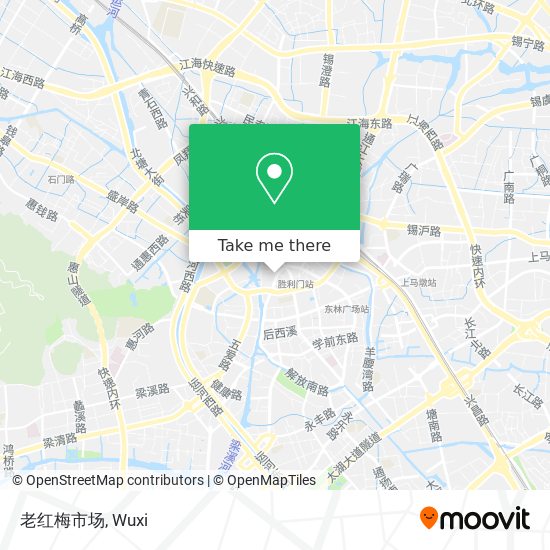 老红梅市场 map