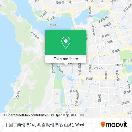 中国工商银行24小时自助银行(西山路) map