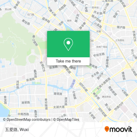 五爱路 map