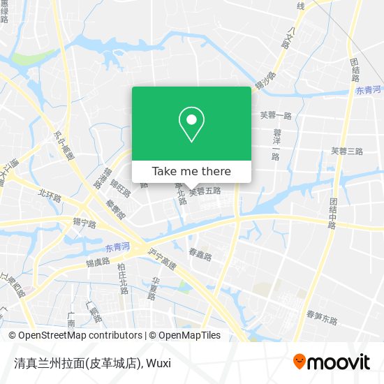 清真兰州拉面(皮革城店) map