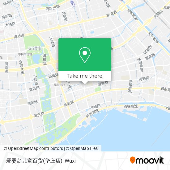 爱婴岛儿童百货(华庄店) map