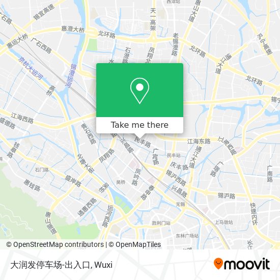 大润发停车场-出入口 map