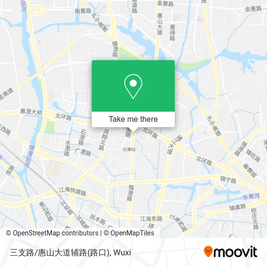 三支路/惠山大道辅路(路口) map