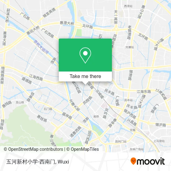 五河新村小学-西南门 map