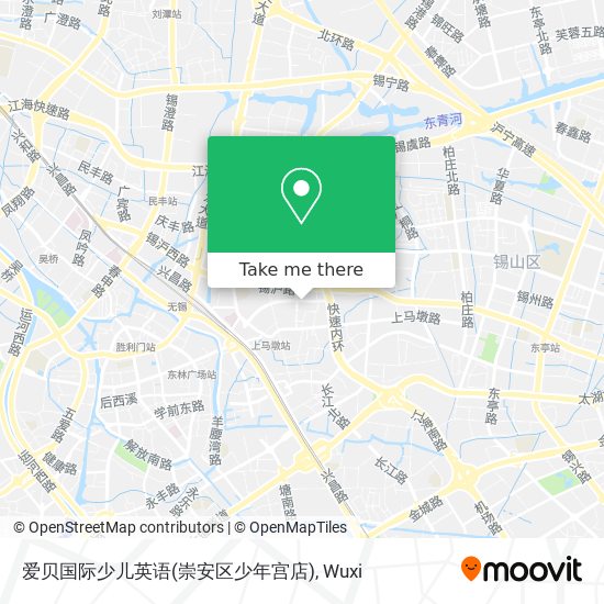 How To Get To 爱贝国际少儿英语 崇安区少年宫店 In 梁溪区by Bus Or Metro