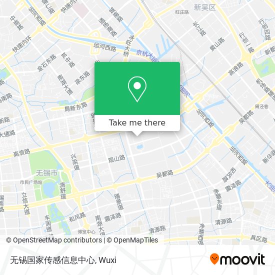 无锡国家传感信息中心 map