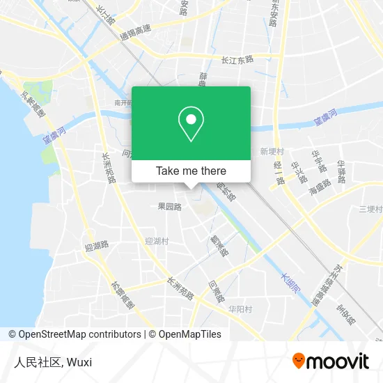 人民社区 map