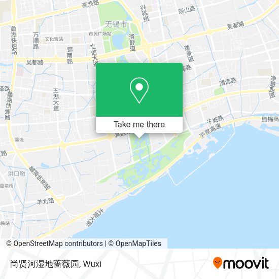 尚贤河湿地蔷薇园 map