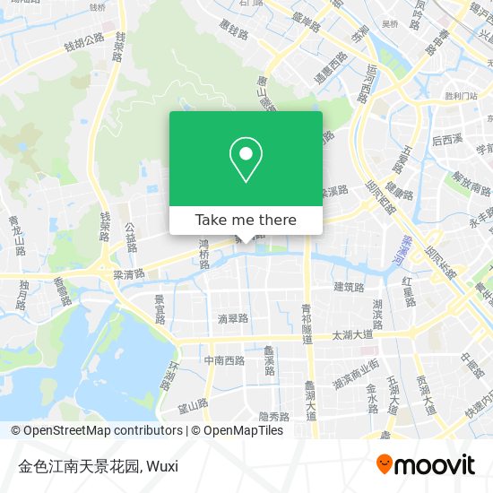 金色江南天景花园 map
