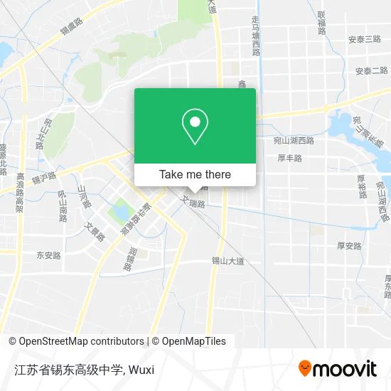 江苏省锡东高级中学 map