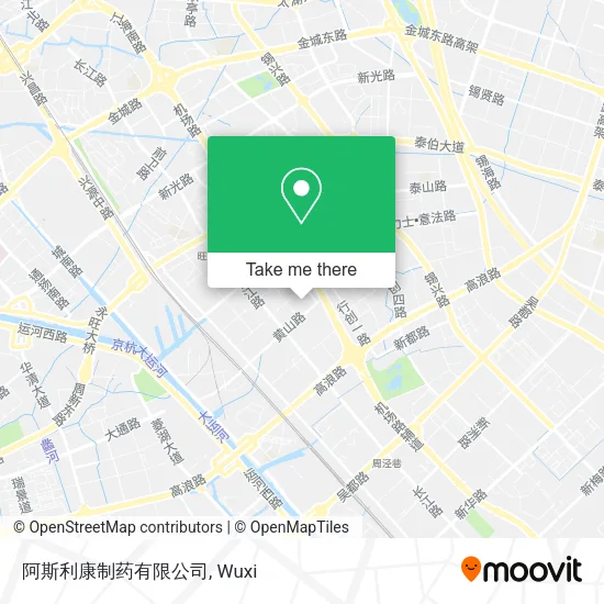 阿斯利康制药有限公司 map