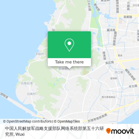 中国人民解放军战略支援部队网络系统部第五十六研究所 map