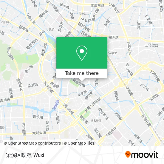 梁溪区政府 map