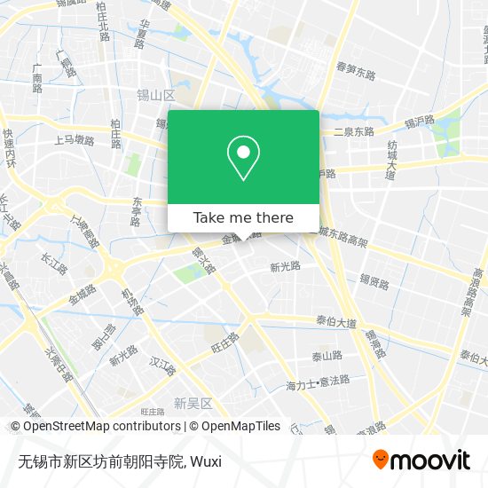 无锡市新区坊前朝阳寺院 map