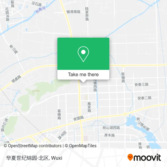 华夏世纪锦园-北区 map