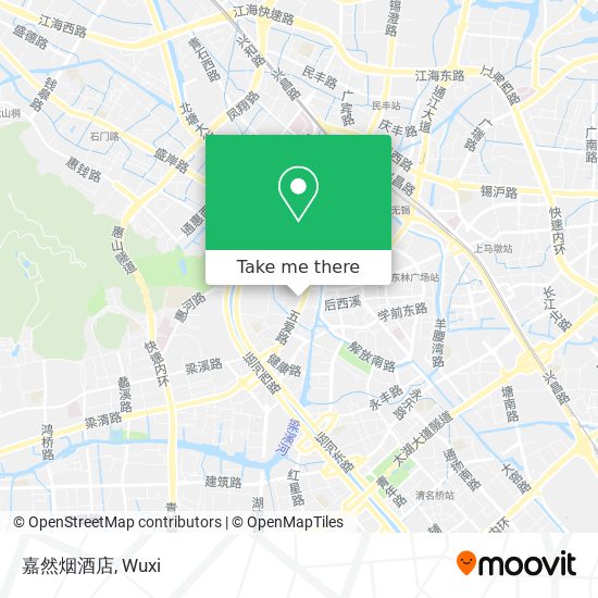 嘉然烟酒店 map