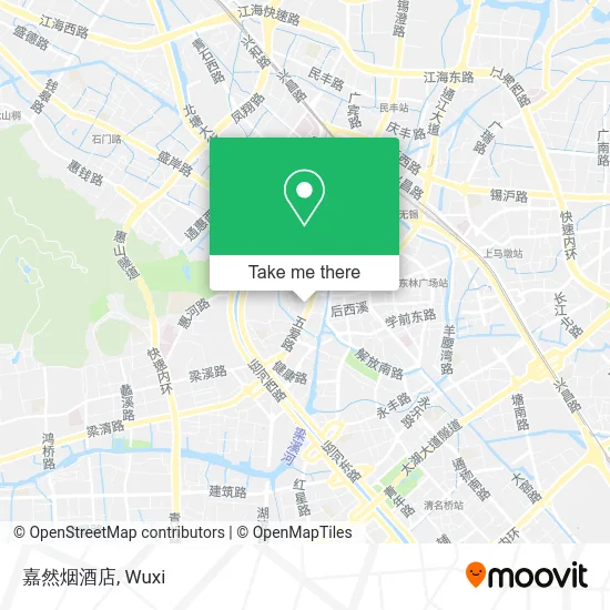 嘉然烟酒店 map