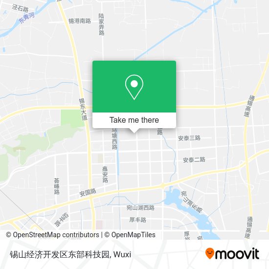 锡山经济开发区东部科技园 map