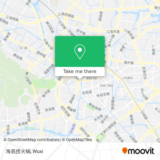 海底捞火锅 map