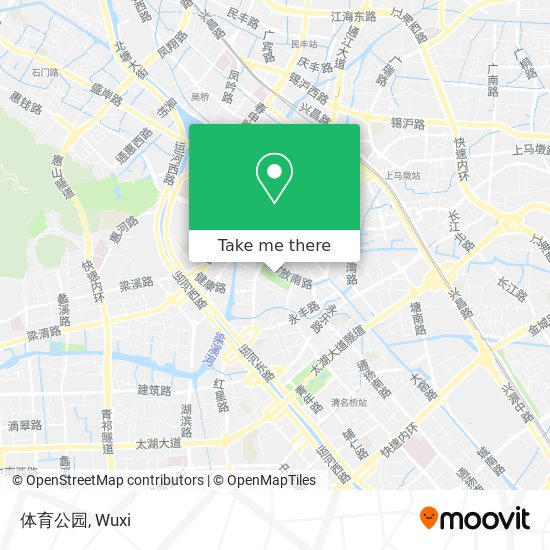体育公园 map