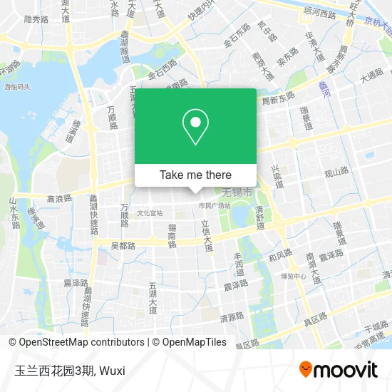 玉兰西花园3期 map
