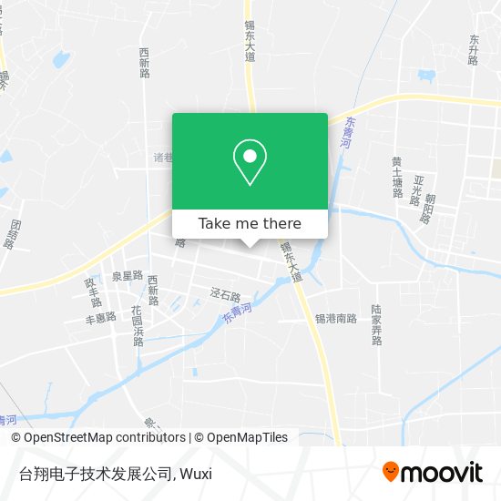 台翔电子技术发展公司 map