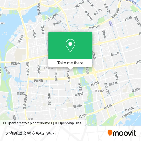 太湖新城金融商务街 map