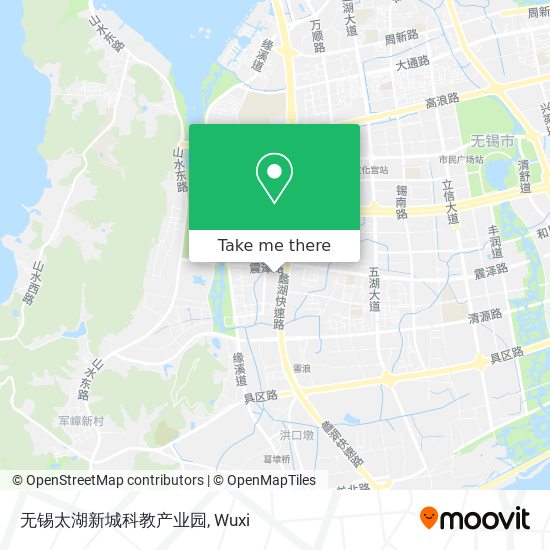 无锡太湖新城科教产业园 map