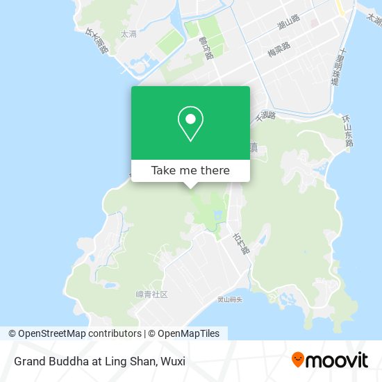 Grand Buddha at Ling Shan map