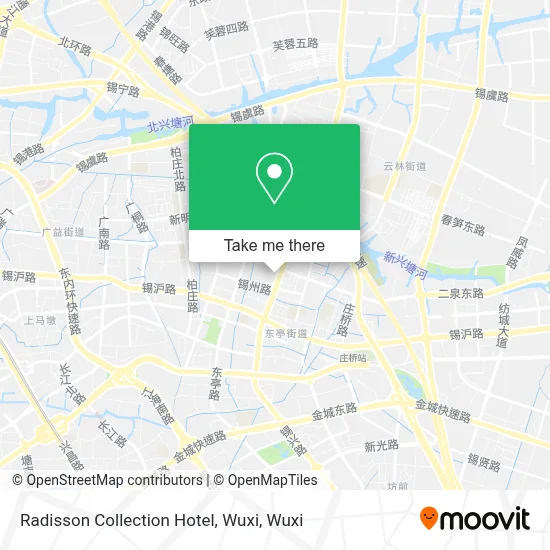Radisson Collection Hotel, Wuxi map