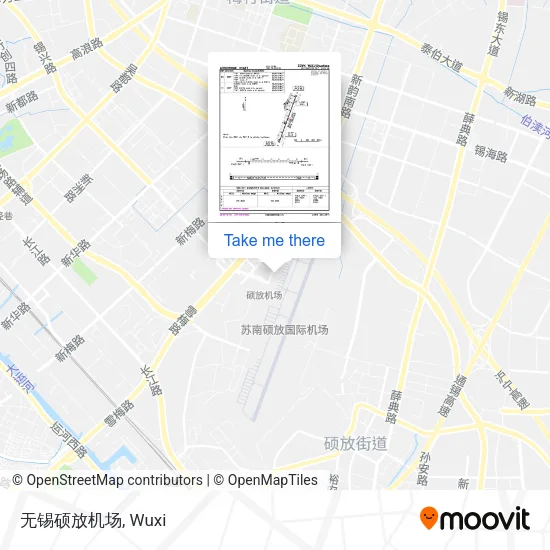 无锡硕放机场 map