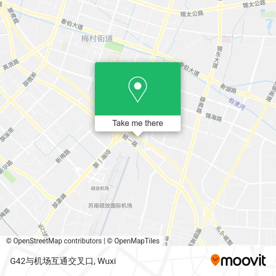 G42与机场互通交叉口 map