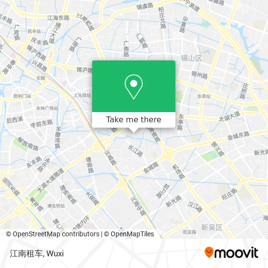 江南租车 map