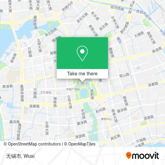 无锡市 map
