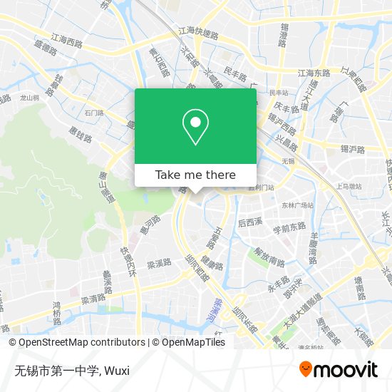 无锡市第一中学 map