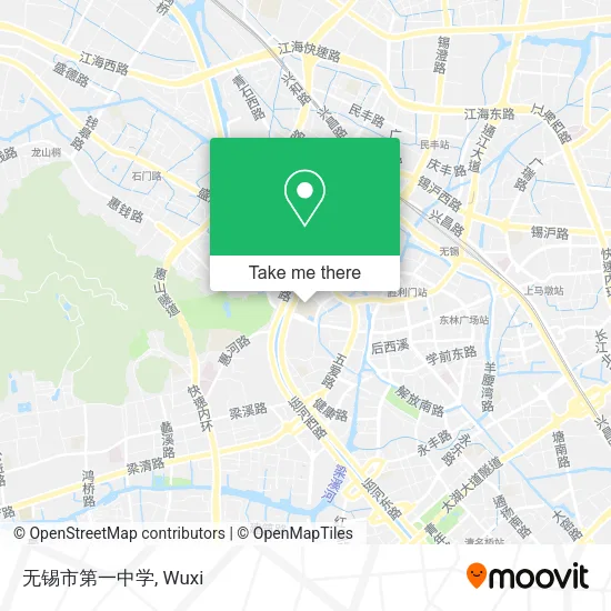 无锡市第一中学 map