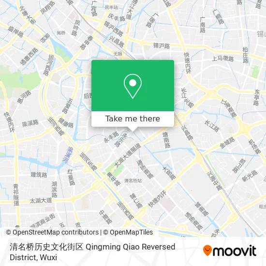 清名桥历史文化街区 Qingming Qiao Reversed District map
