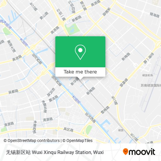 无锡新区站 Wuxi Xinqu Railway Station map