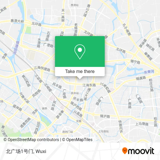 北广场1号门 map
