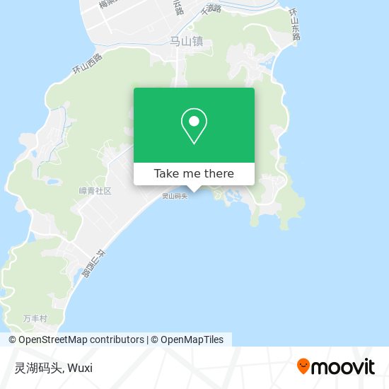 灵湖码头 map