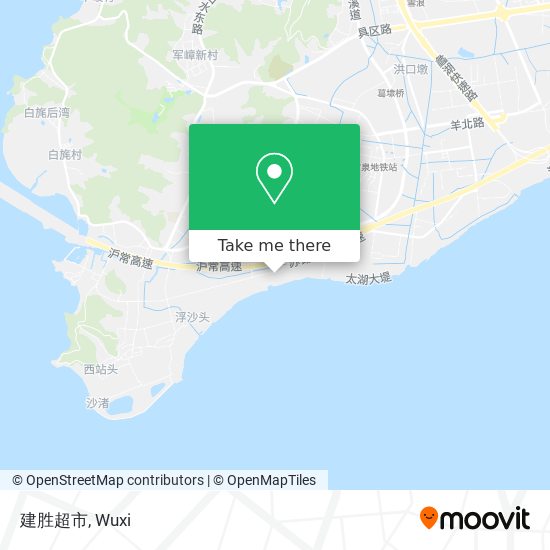 建胜超市 map